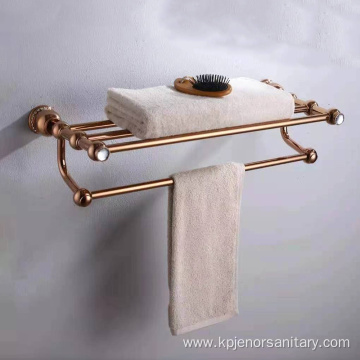 Luxury Modern Rose Gold Bathroom Accessory Set